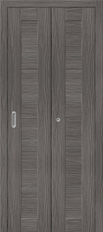 Складная дверь Браво-21 Grey (2 половинки) экошпон Складная дверь Браво-21 Grey (2 половинки) экошпон